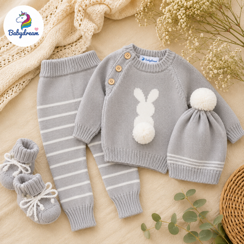 CONJUNTO DE CONEJO A RAYAS