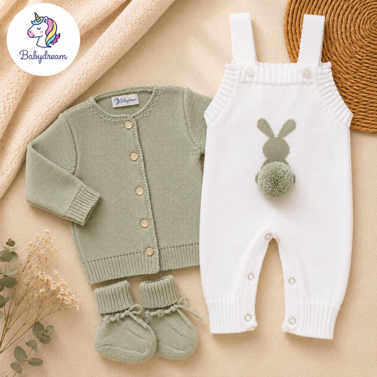 CONJUNTO OVEROL DE CONEJO POMPÓN