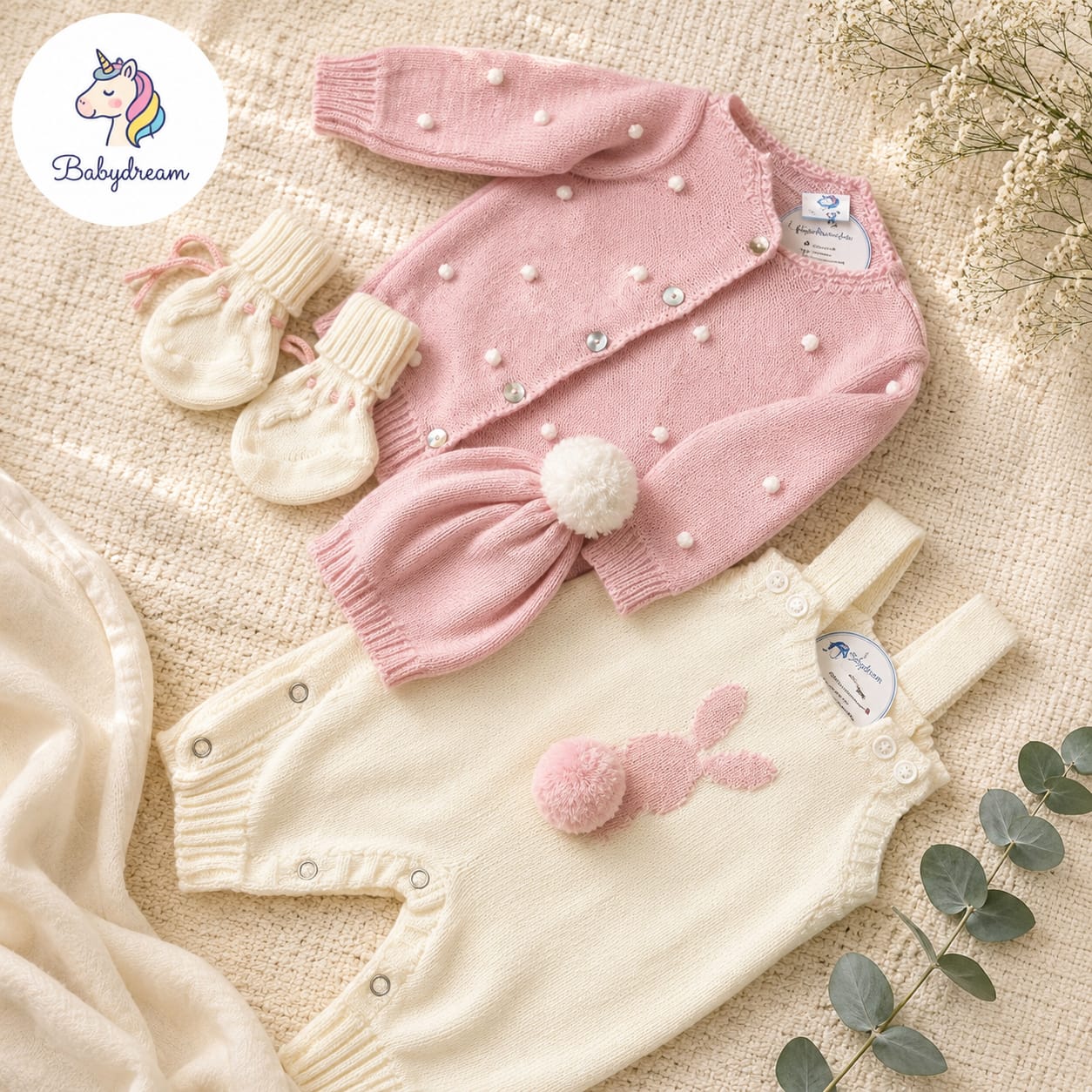 CONJUNTO CONEJITO CON SACO DE PEPAS